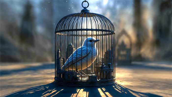 پرده اول: پرنده؛ روح بی‌قرار در قفس