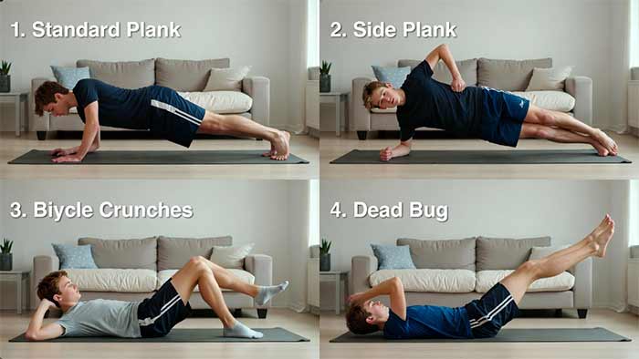 تمرینات تنه و مرکز بدن (Core Stability)